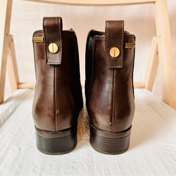 Rockport Larkyn Chelsea Booties Brown Leather Waterproof Size 8.5M TruTech - Picture 8 of 13